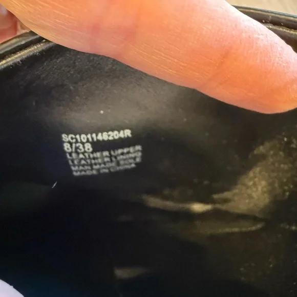 Alice + Olivia Black Moto Boots with Gold Buckles - Picture 6 of 7